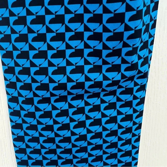 NWT Addison Bay Everyday Legging 7/8 Length Lake Geo Blue White Size Small - Picture 6 of 11